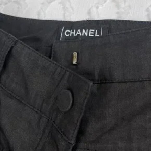 Chanel SS07 Runway Look 29 High-waisted Black Trousers Size 38 - Picture 4 of 14